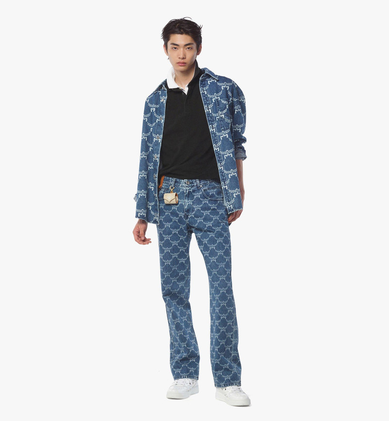 MCM Lauretos Monogram Denim Shirt outlook