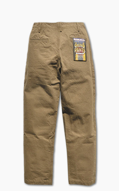 Samurai Jeans SJ48CP WIDE STRAIGHT CHINO SELVEDGE KHAKI 15OZ outlook