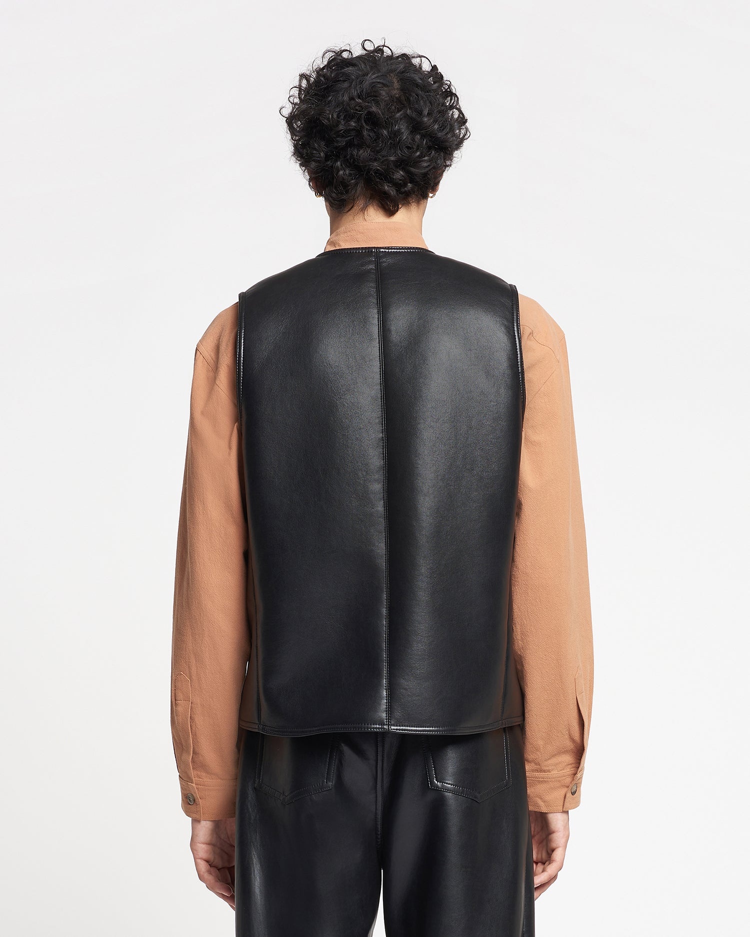 Regenerated Leather Vest - 3
