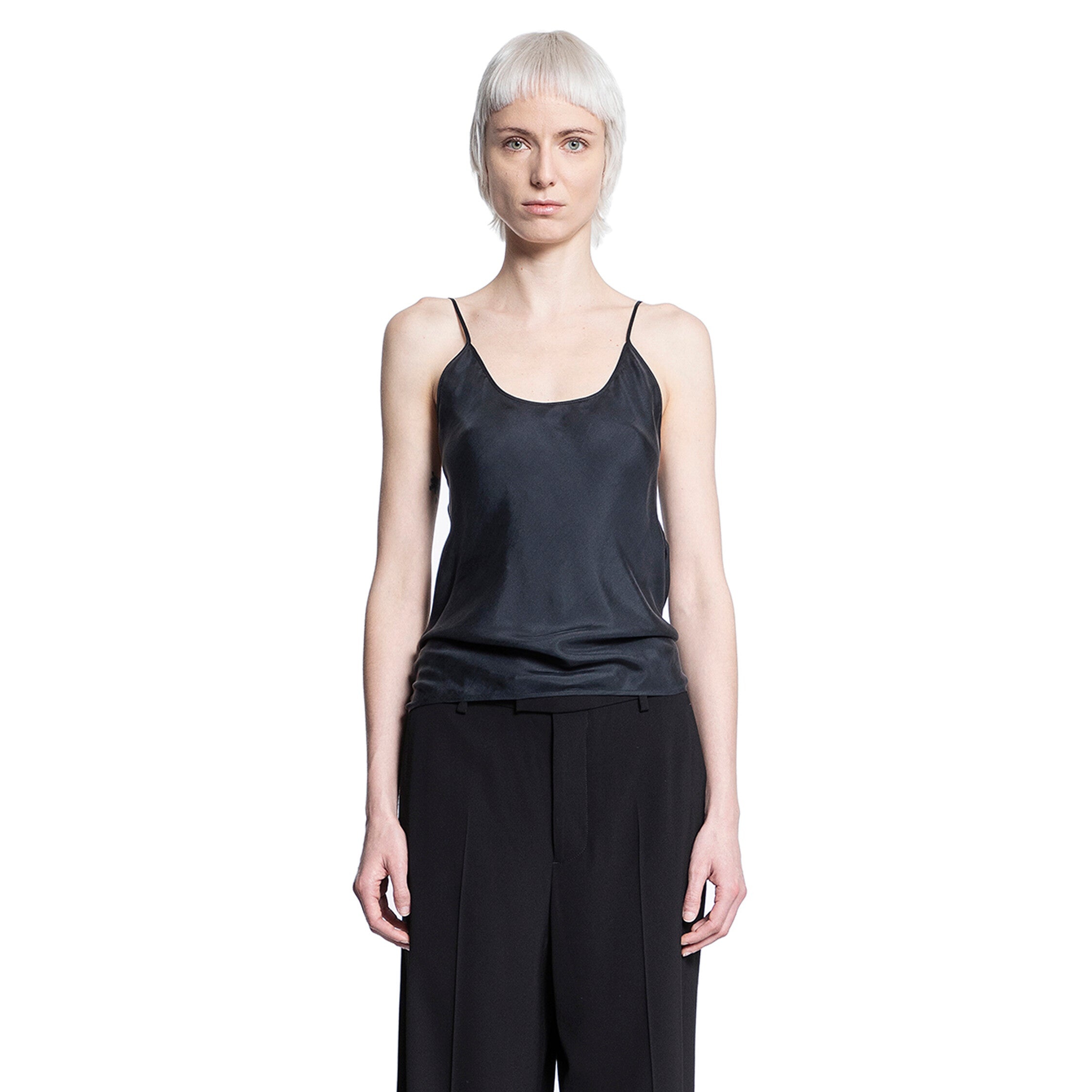 ANN DEMEULEMEESTER WOMAN BLACK TOPS - 5