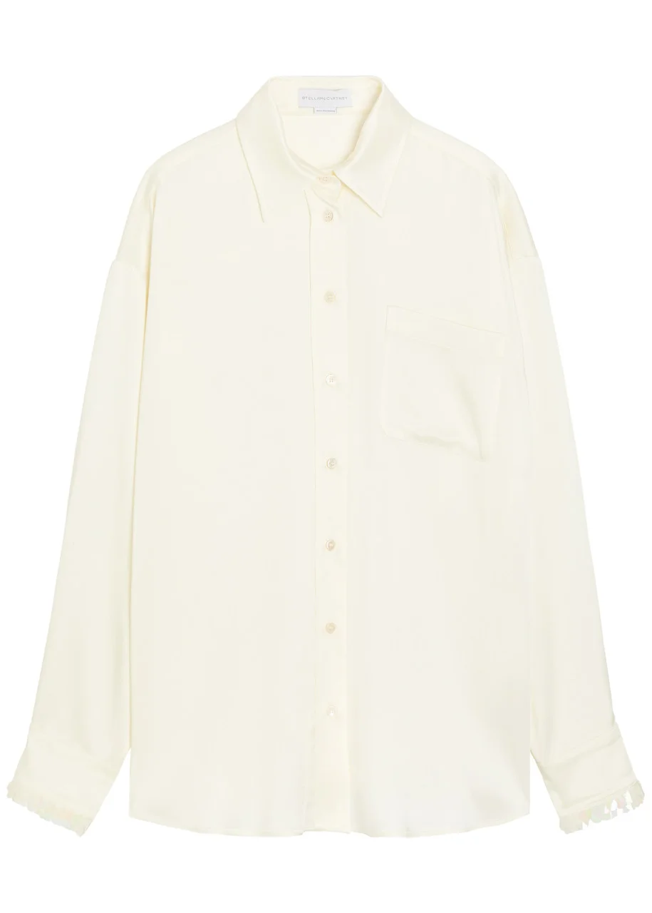 Stella Mccartney Embellished Satin-crepe Shirt - 1