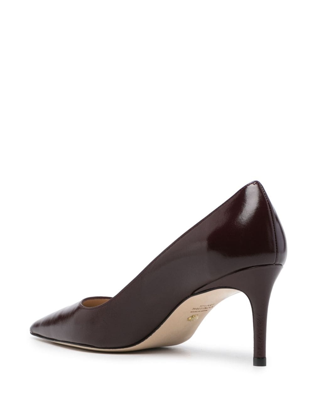 pointed-toe 75mm leather pumps - 3