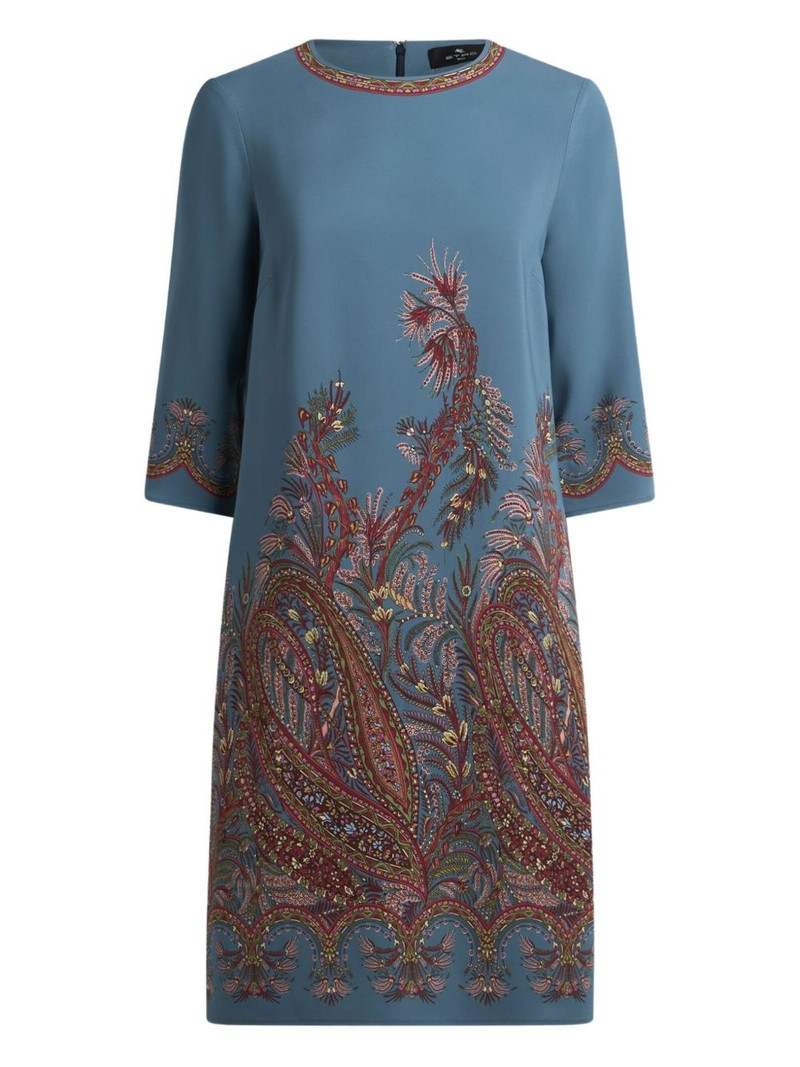 paisley-print mini dress 1