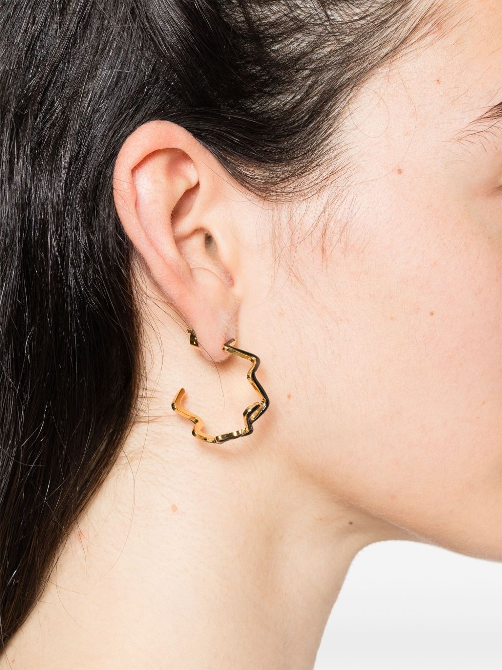 logo earrings - 2