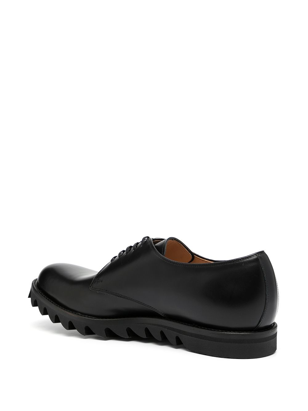 lace-up leather derby shoes - 3