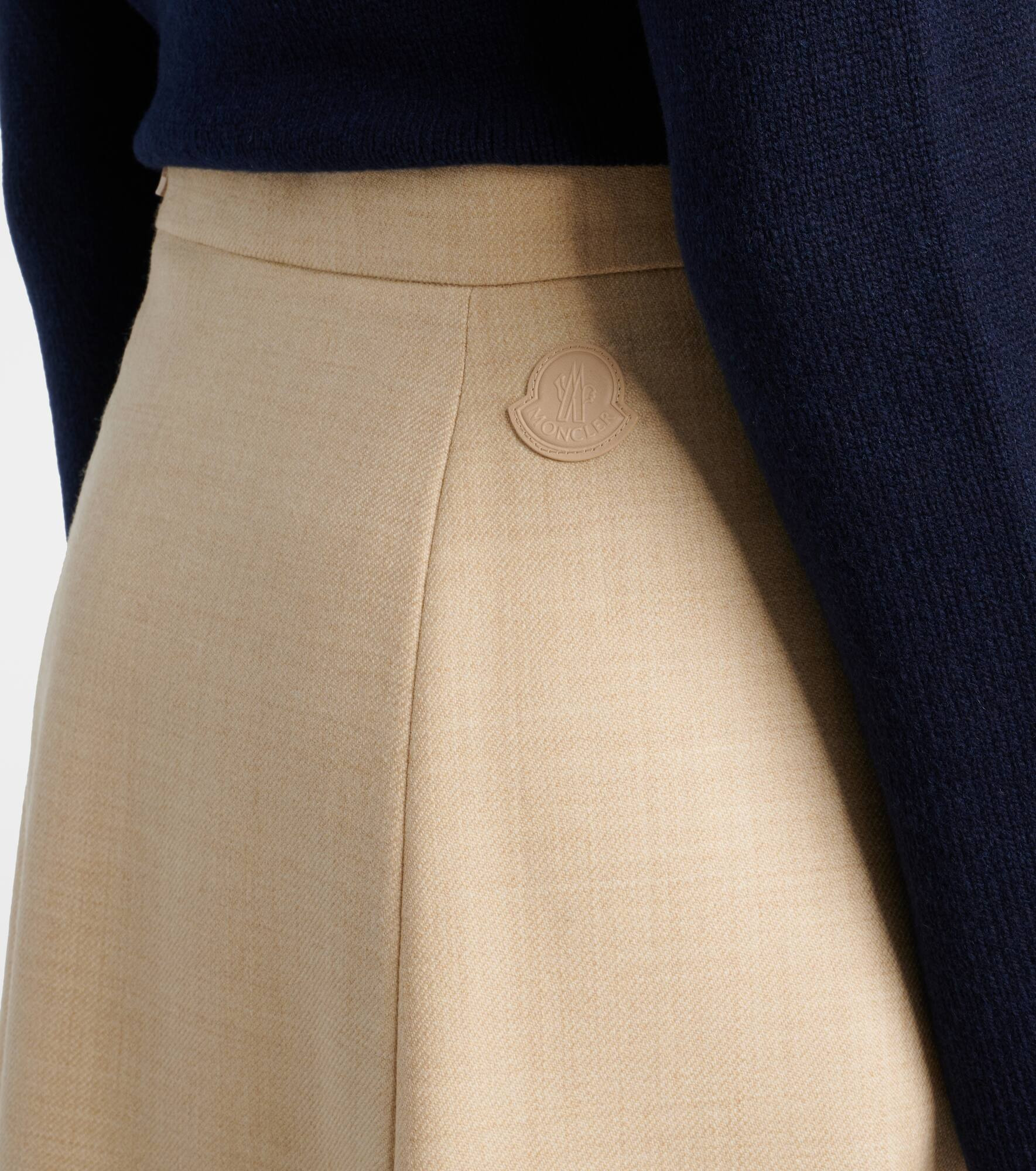 Virgin wool midi skirt - 6