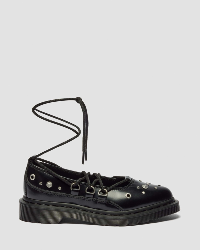 ELPHIE II Studded Buttero Leather Ballet Flats 1