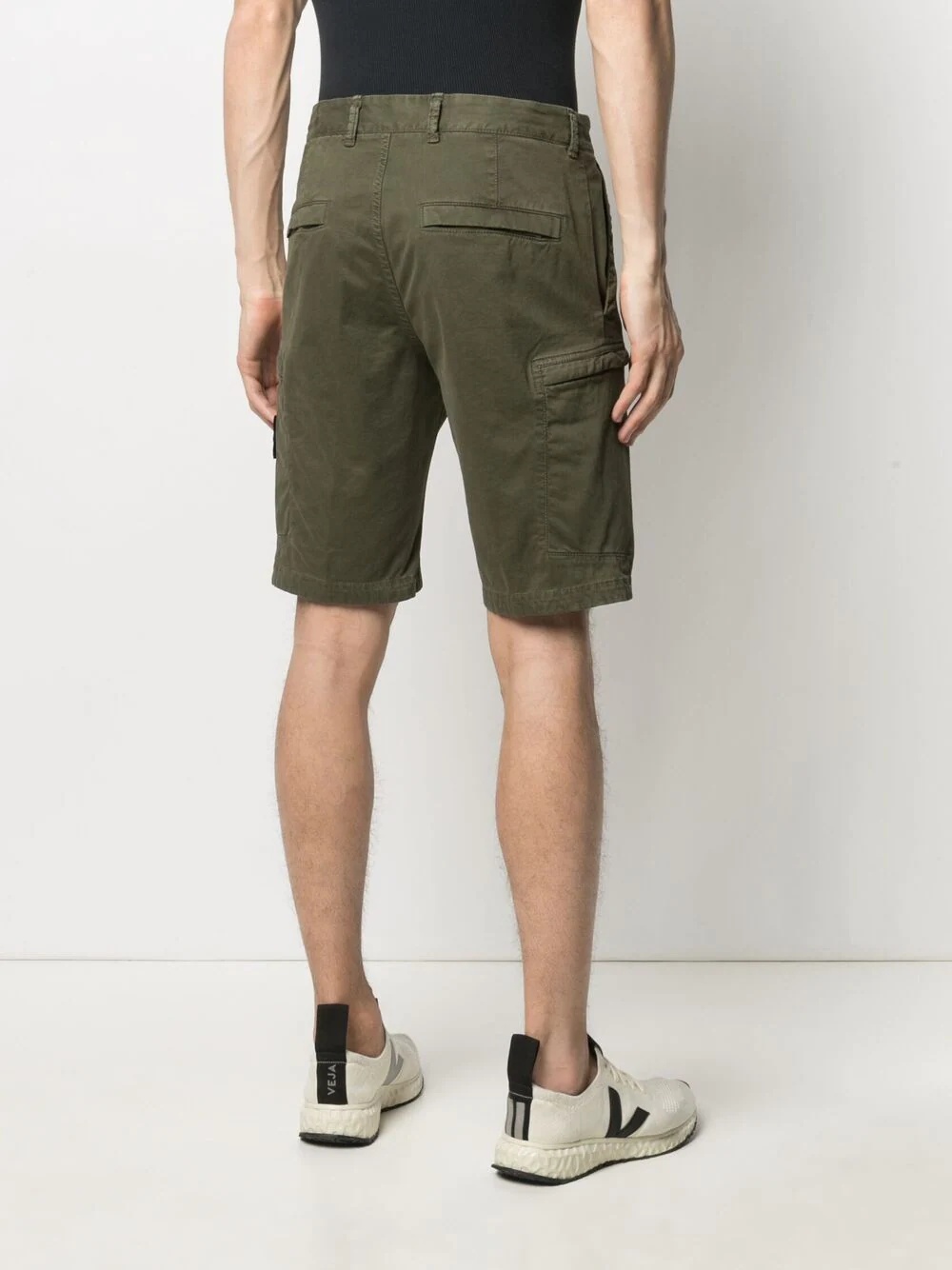 compass logo-patch shorts - 4