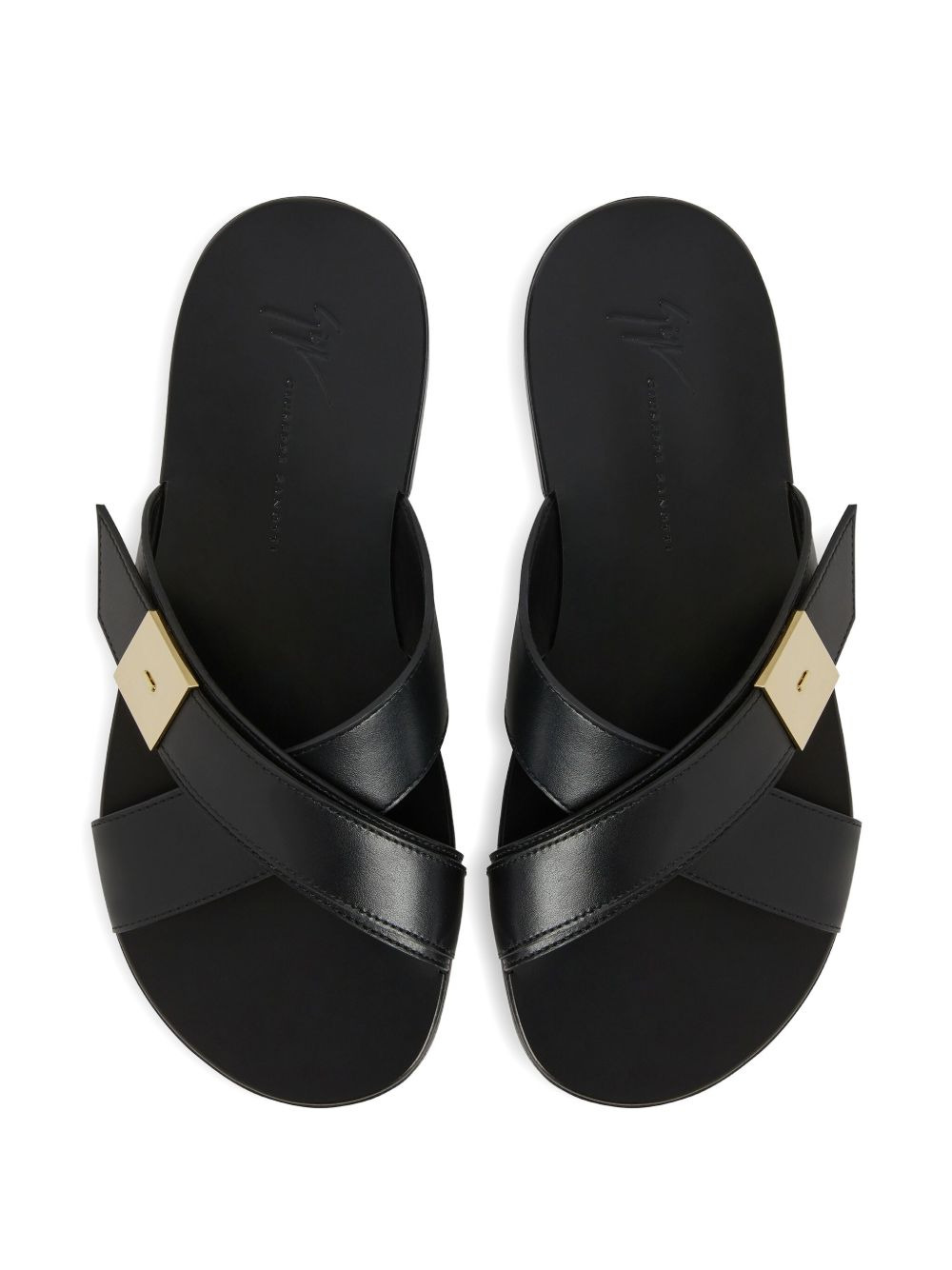 leather slides - 3