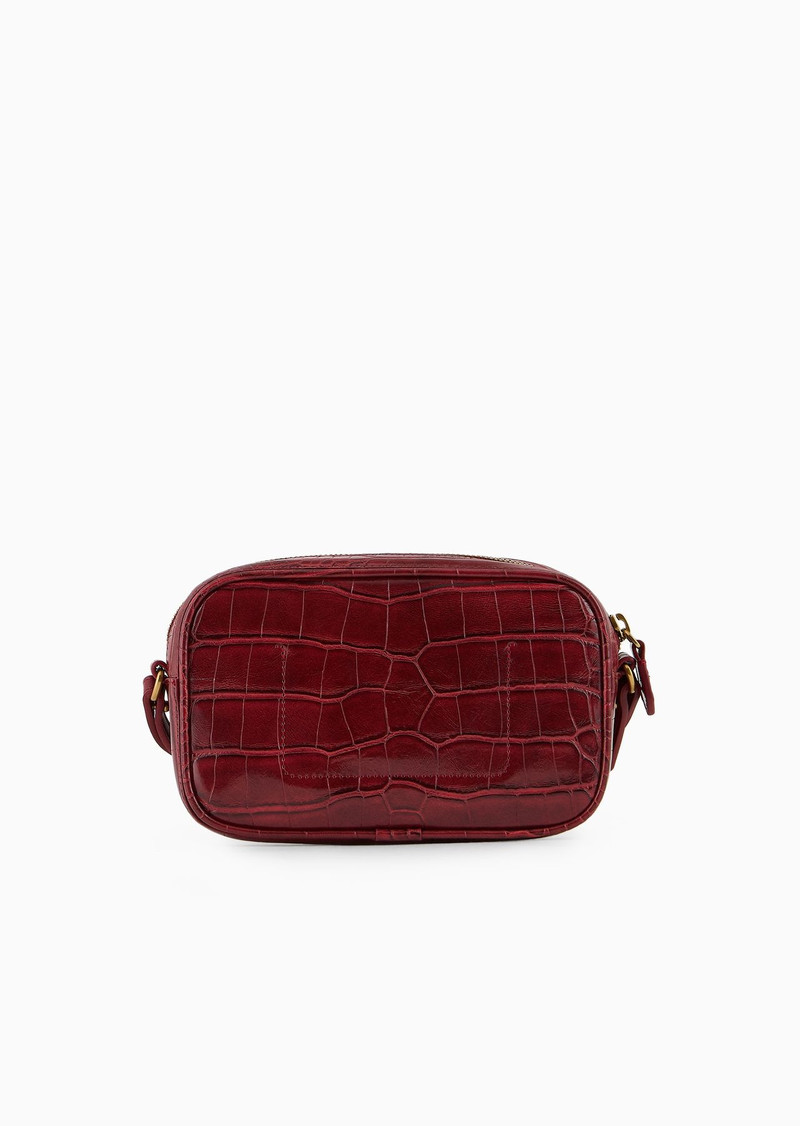 Mock croc camera case with shoulder strap 3