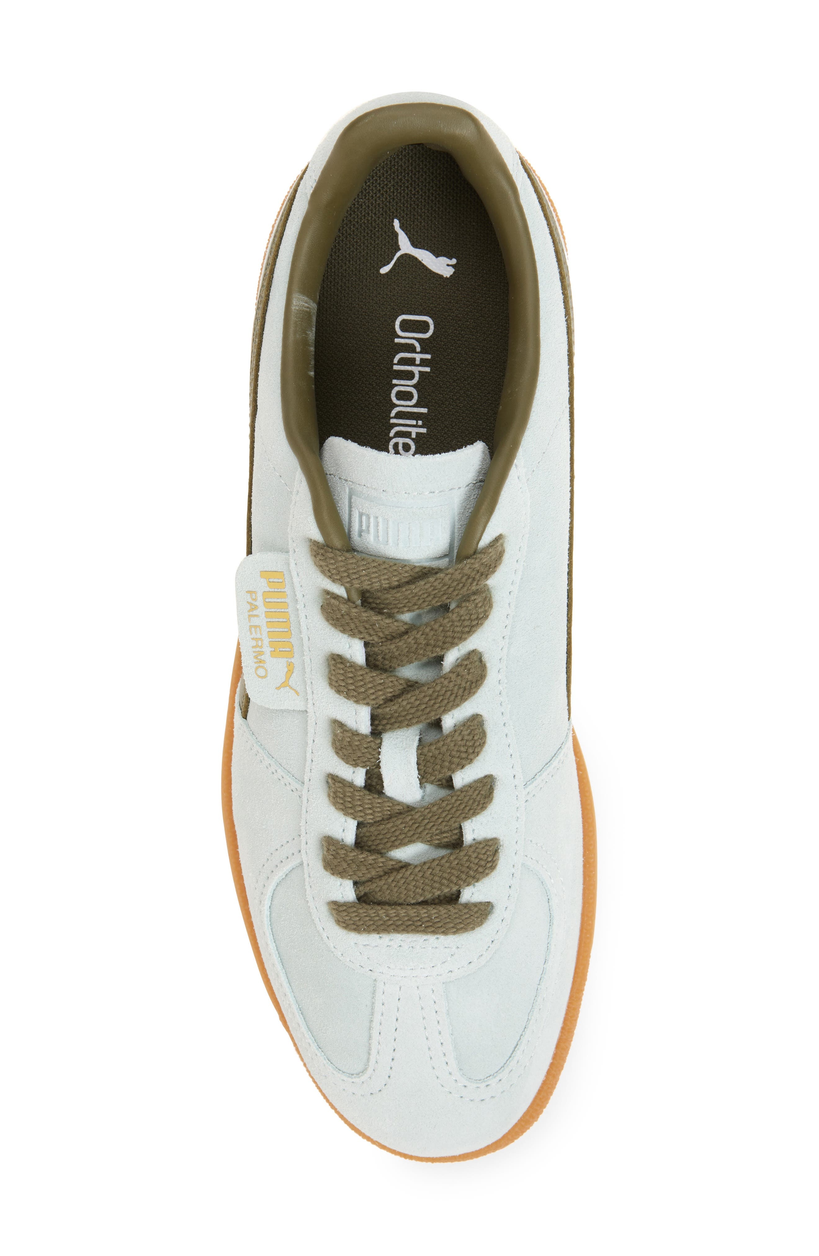 PUMA Palermo Sneaker in Peaceful Blue-Loden Green at Nordstrom - 5