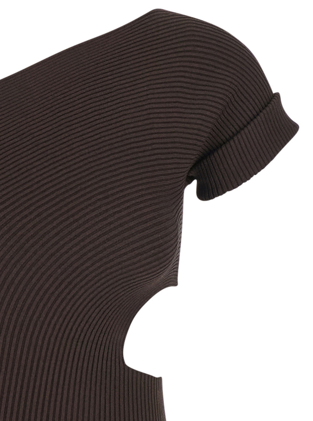 Max Mara Women 'Arda' Brown Long Dress With Cut-Out And One-Shoulder Design In Viscose Blend Woman - 3