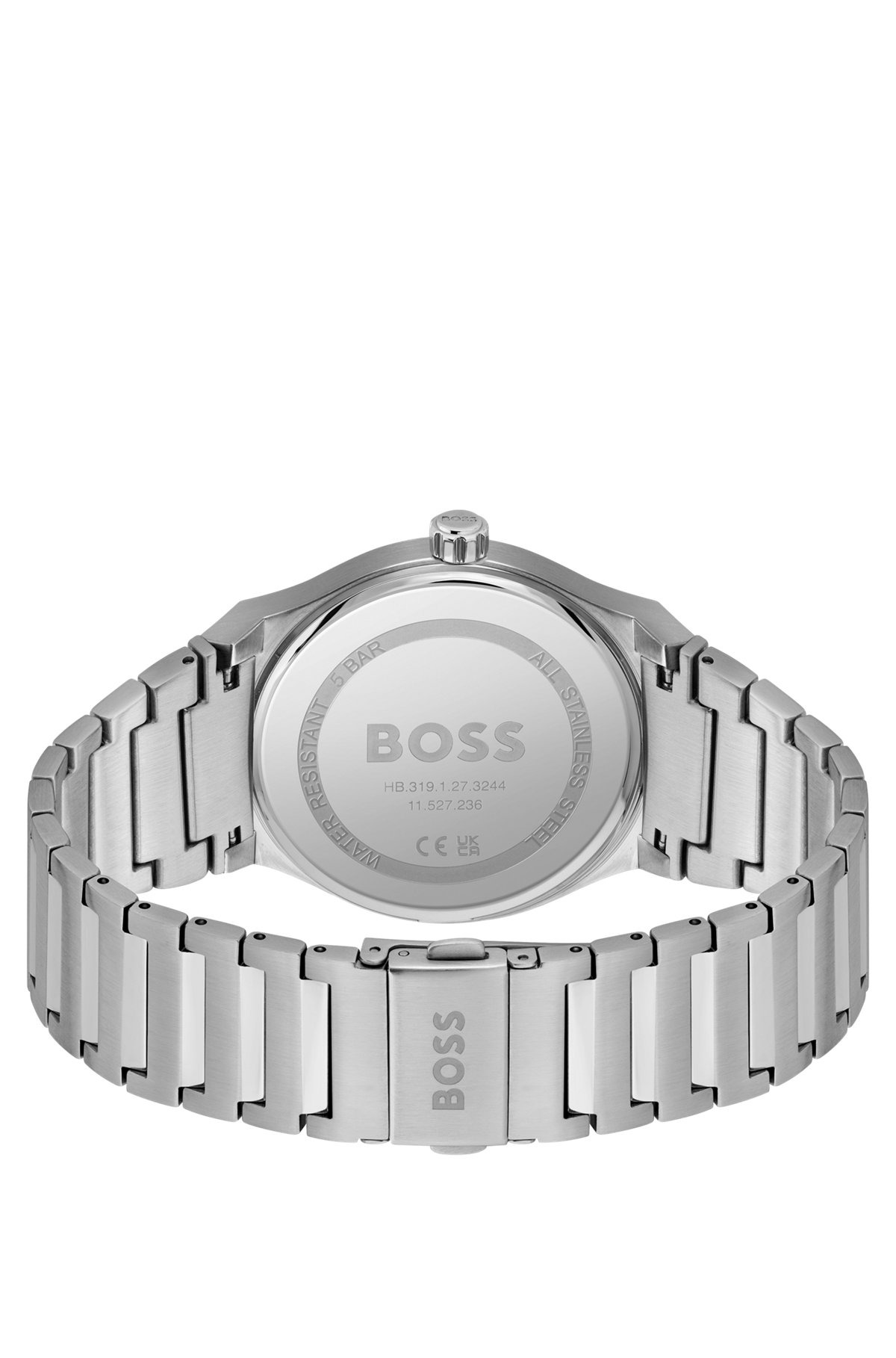 BLUE-DIAL WATCH WITH STAINLESS-STEEL LINK BRACELET - 3