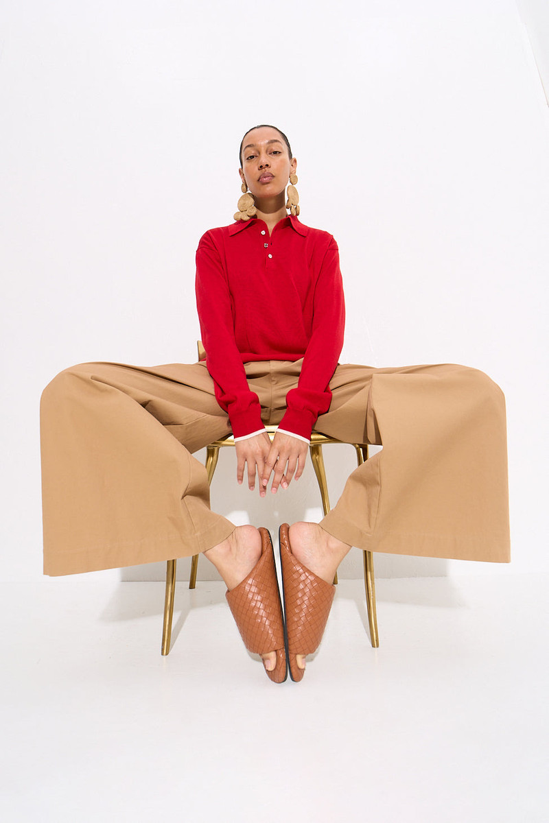 SIMONMILLER Thorne Twill Pant in Khaki outlook