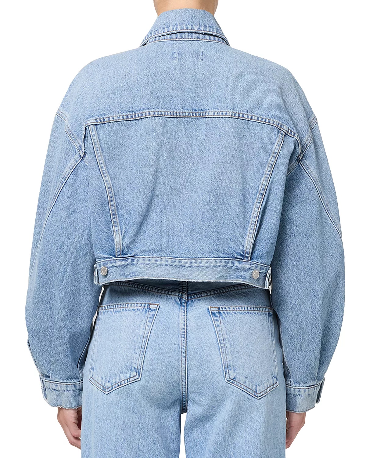 Palmer Cropped Denim Jacket - 4