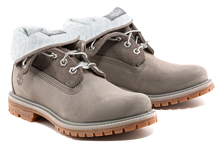 (WMNS) Timberland Roll Top Boots Basic 'Medium Grey with Light Grey' A44S3W - 3