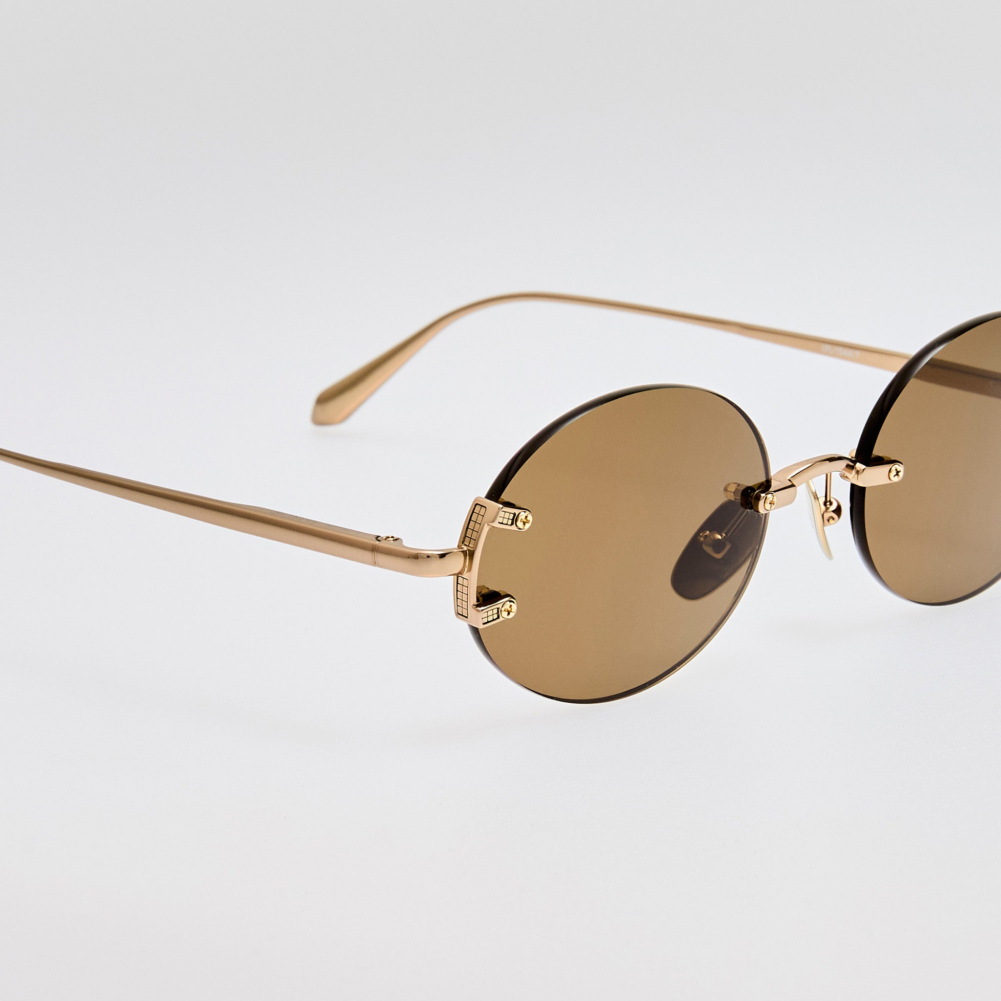Stella Sunglasses in Brown and Gold - 3