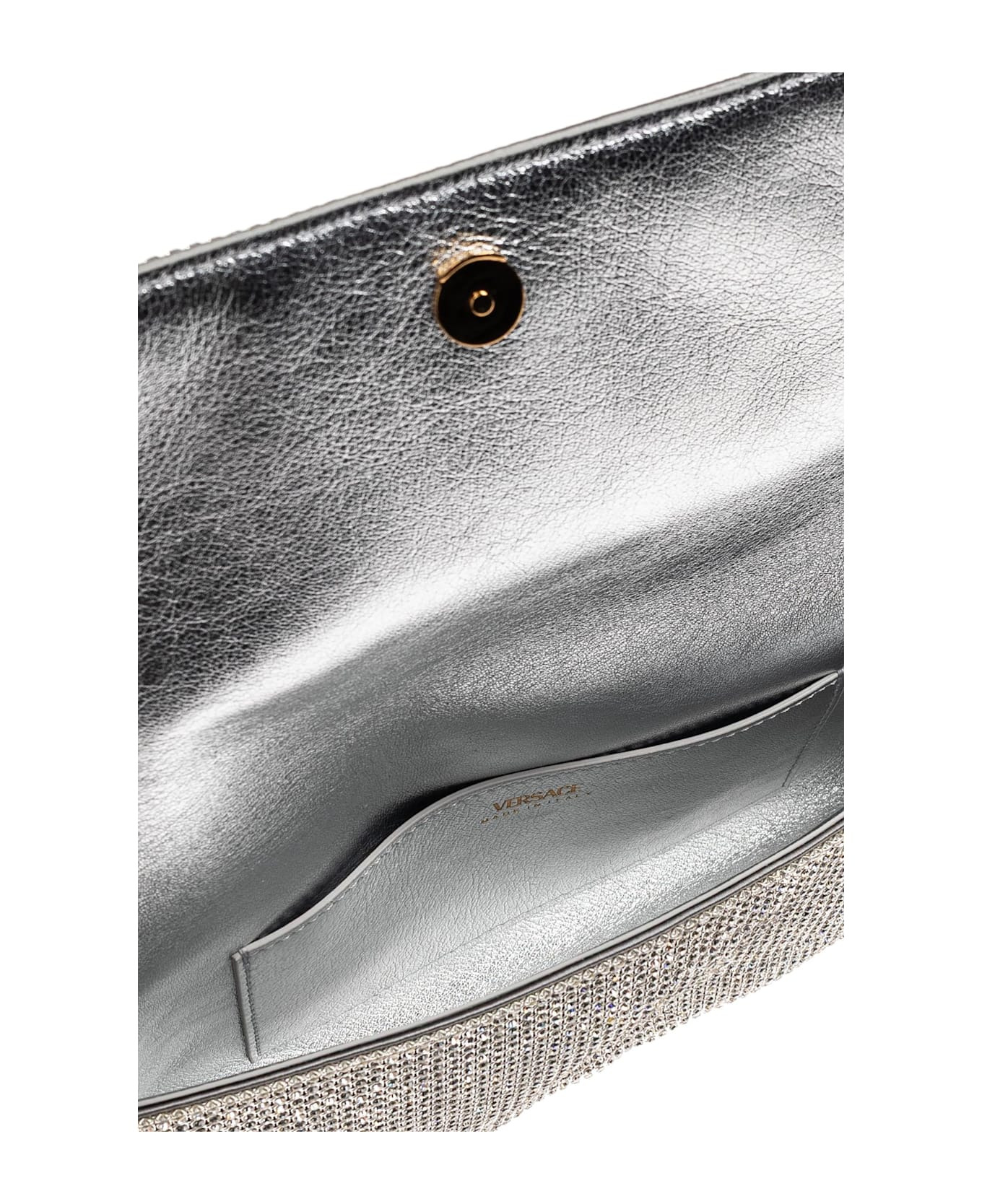 Versace Clutch With Shimmering Crystals - 5