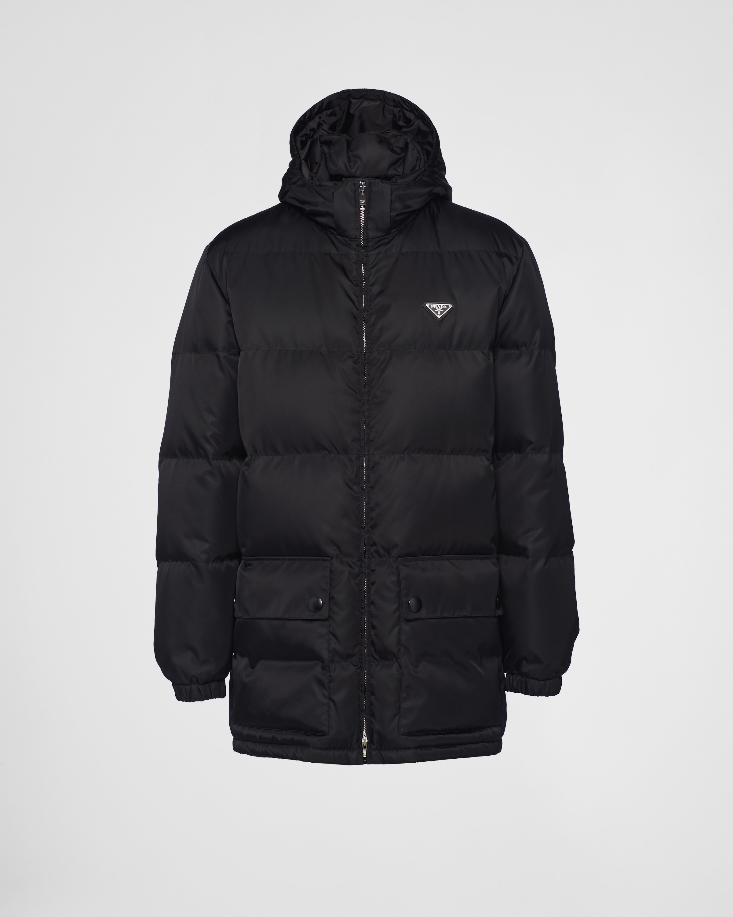 Long Re-Nylon down jacket - 1