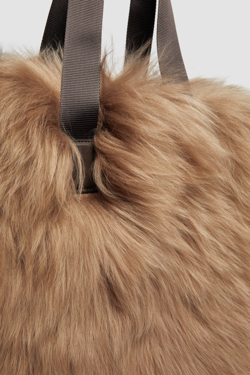 Caradoc Shearling Tote Bag 6