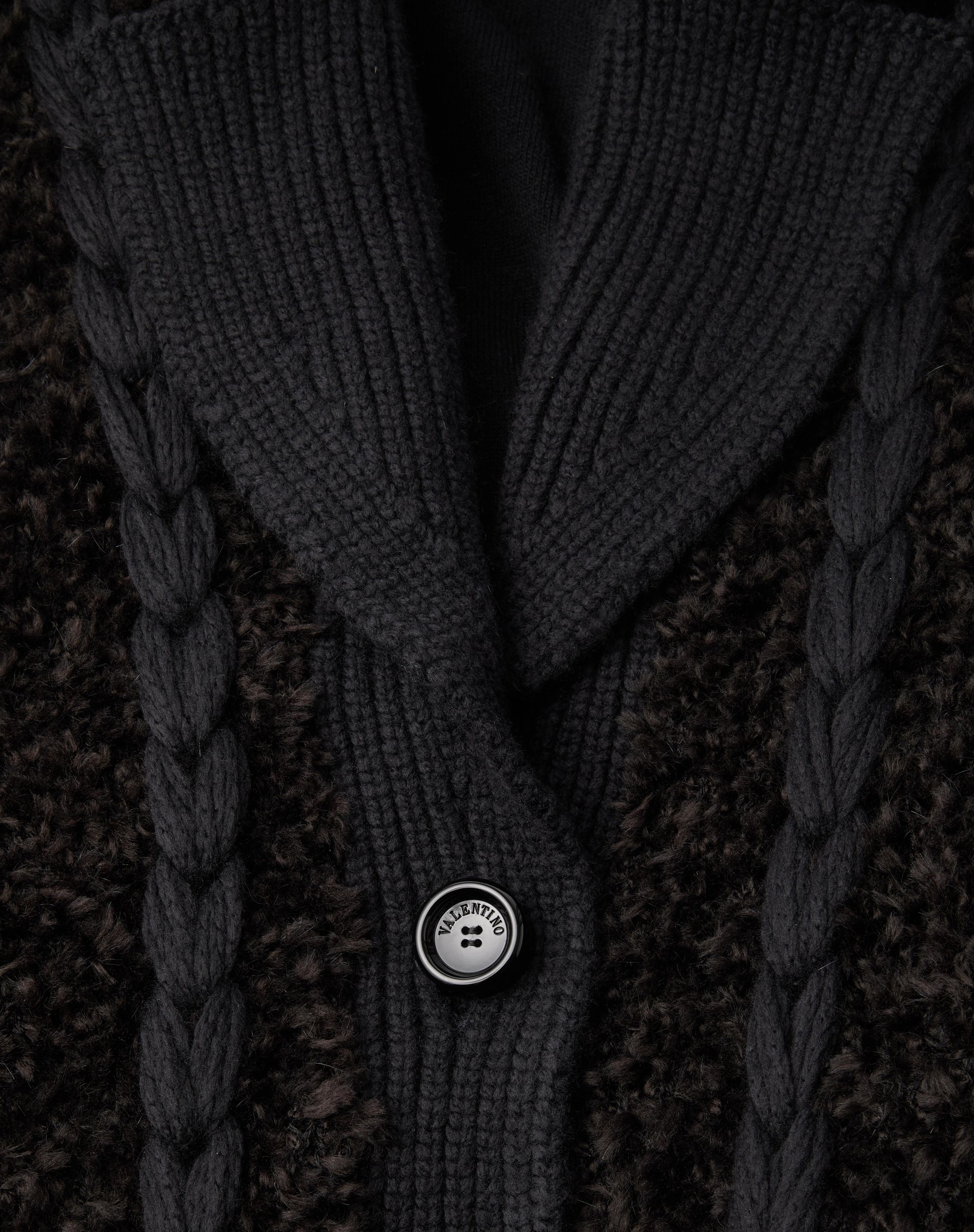EMBROIDERED MOHAIR WOOL KNIT JACKET - 3