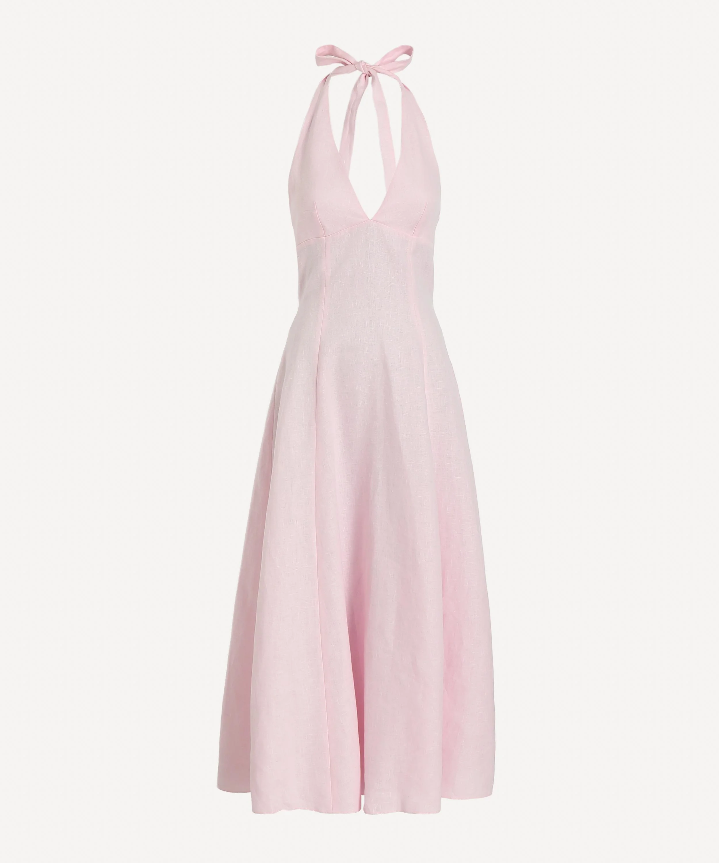 faithfull pink dress FAITHFULL: Notte Maxi Dress