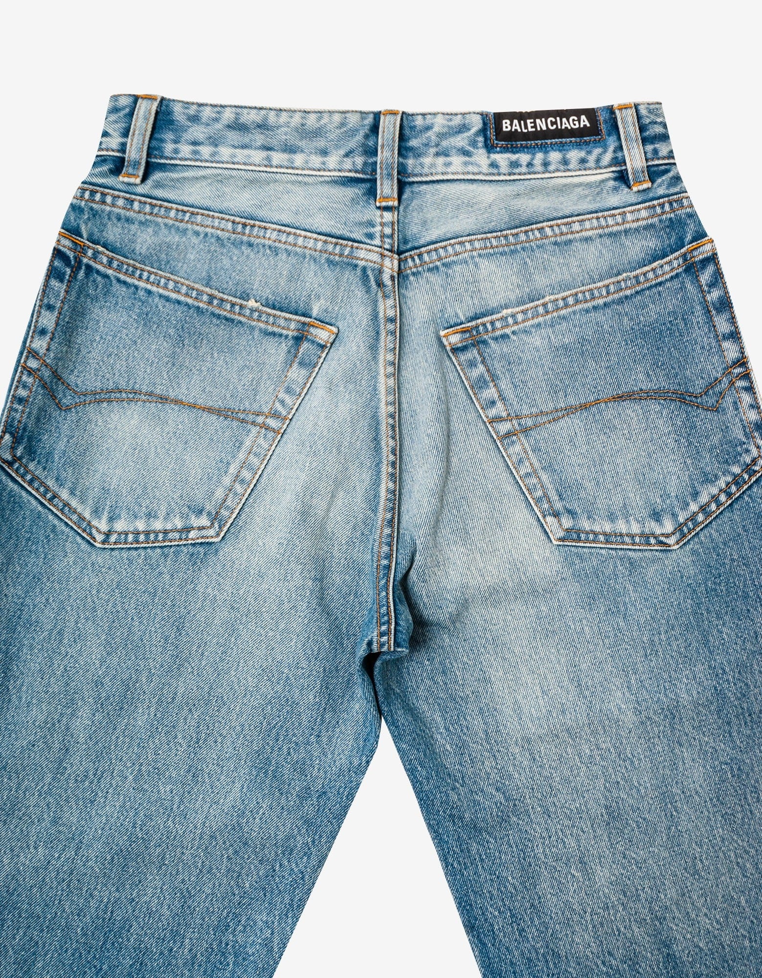 Blue Slim Denim Shorts - 3
