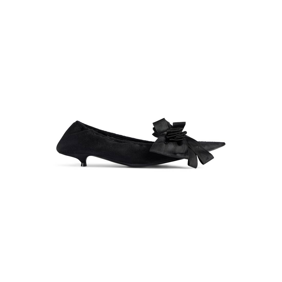 パンプス BALENCIAGA LEOPOLD WORN-OUT SATIN PUMPS Balenciaga Men's Leopold Distressed Satin Ballerina Ballet