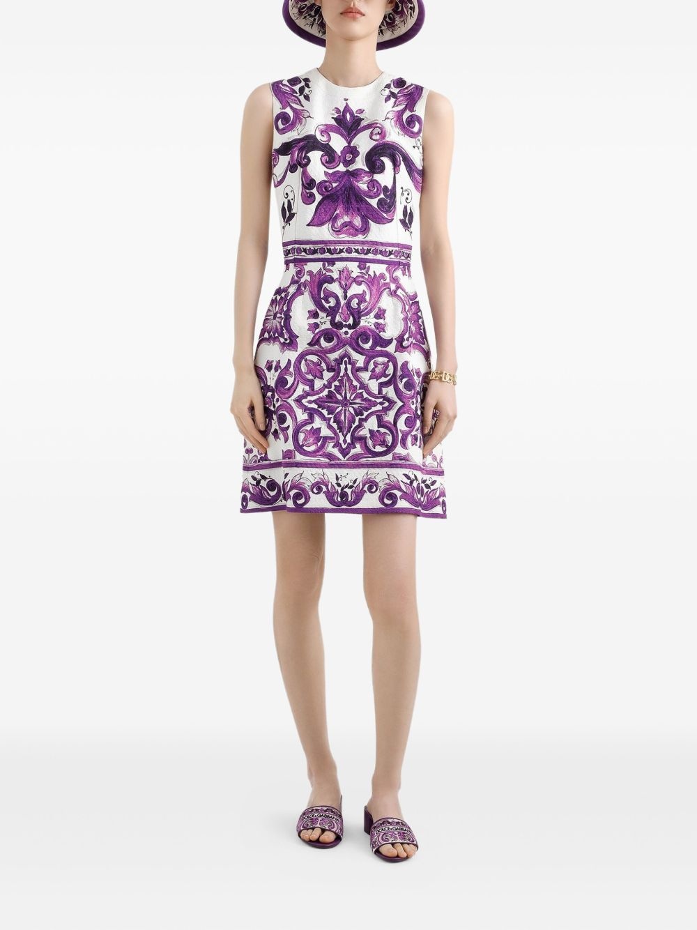graphic-print dress - 2