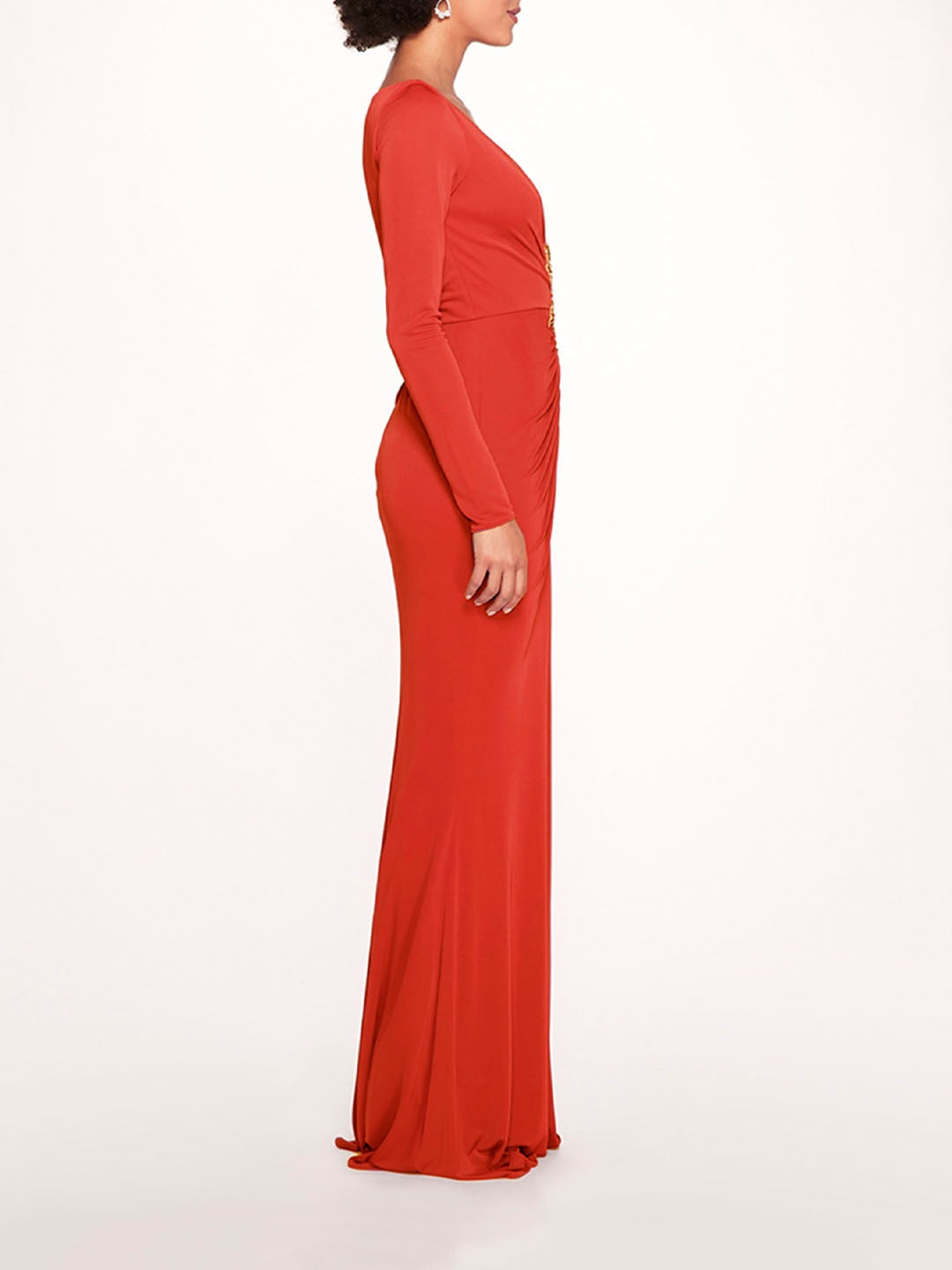 MATTE RUCHED GOWN - 3