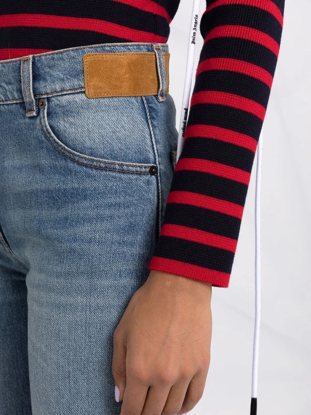 star-detail flared jeans - 5