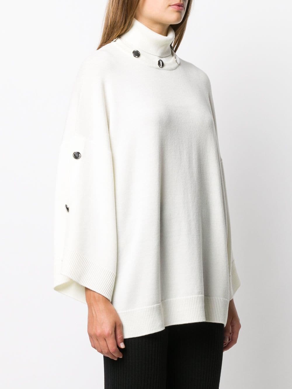 buttoned-collar jumper - 3