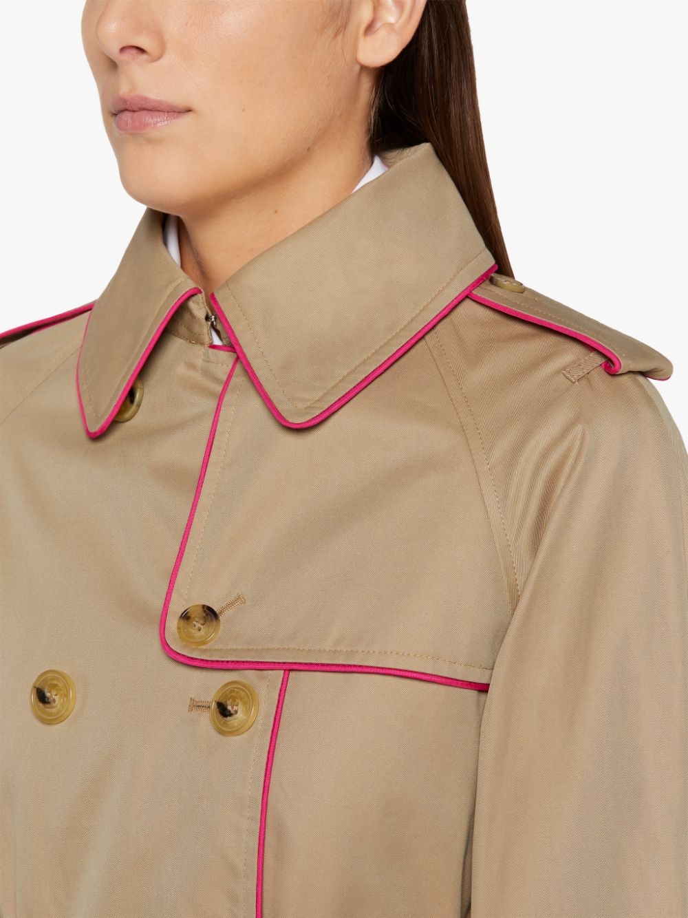 NORRIE HONEY & PINK COTTON TRENCH COAT | LMT-009 - 5