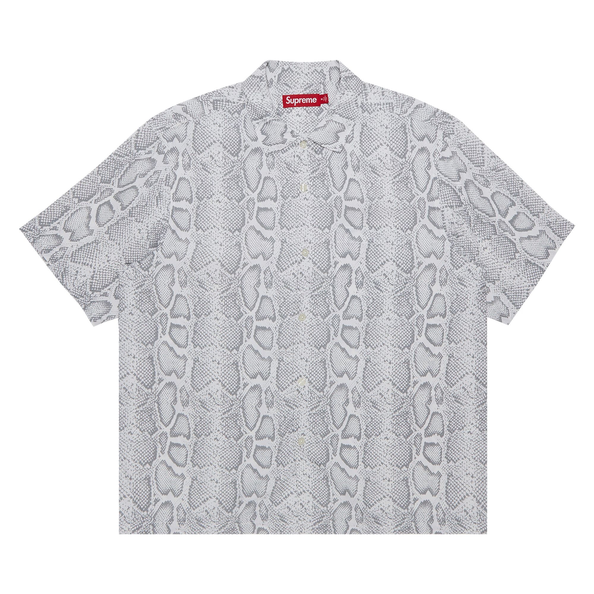 Supreme Snake Short-Sleeve Shirt 'White' - 1