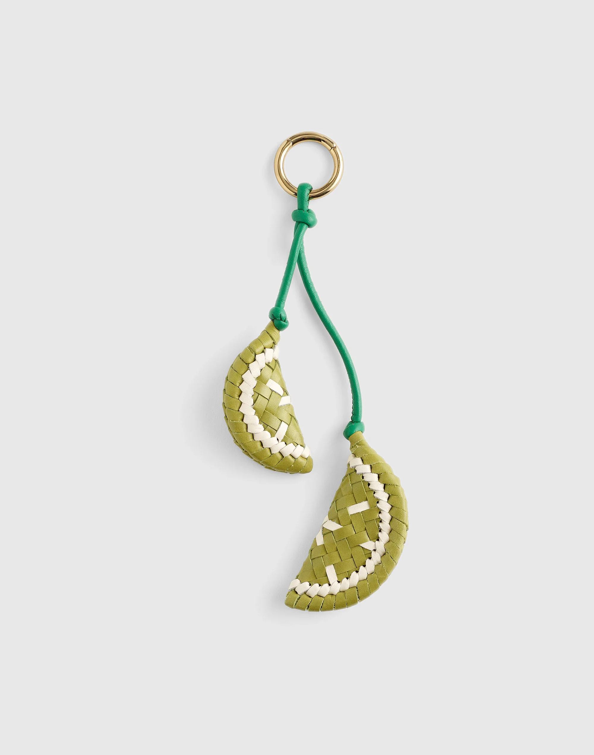 Woven Citrus Bag Charm - 1