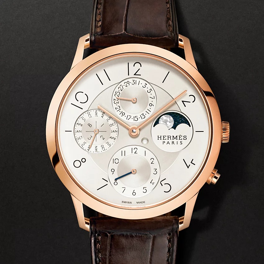 Slim d'Hermes Quantieme Perpetuel watch, 39.5 mm - 3