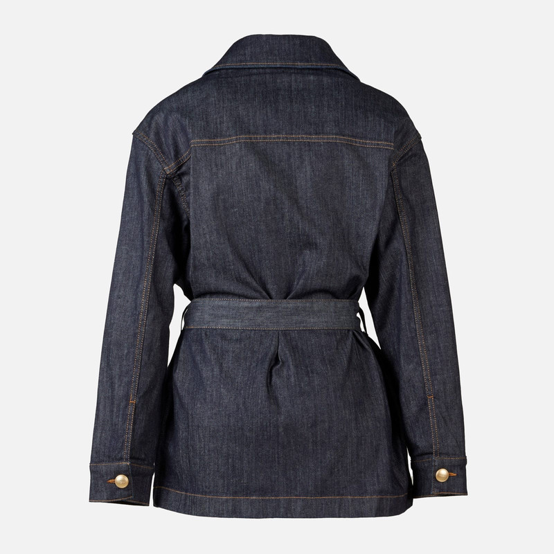 Safari Jacket in Denim Blue 2