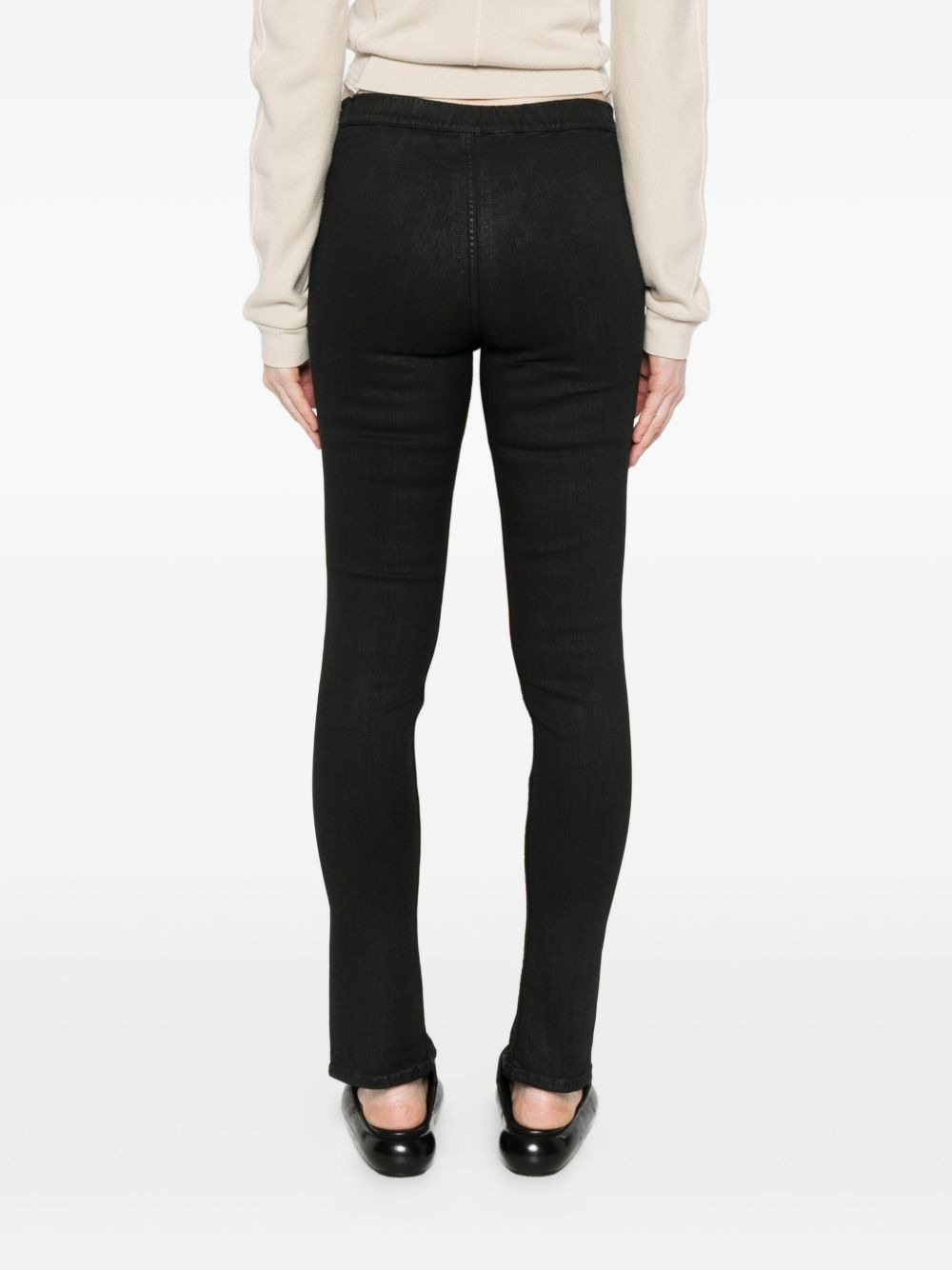 front-split zip-detail jeans - 4