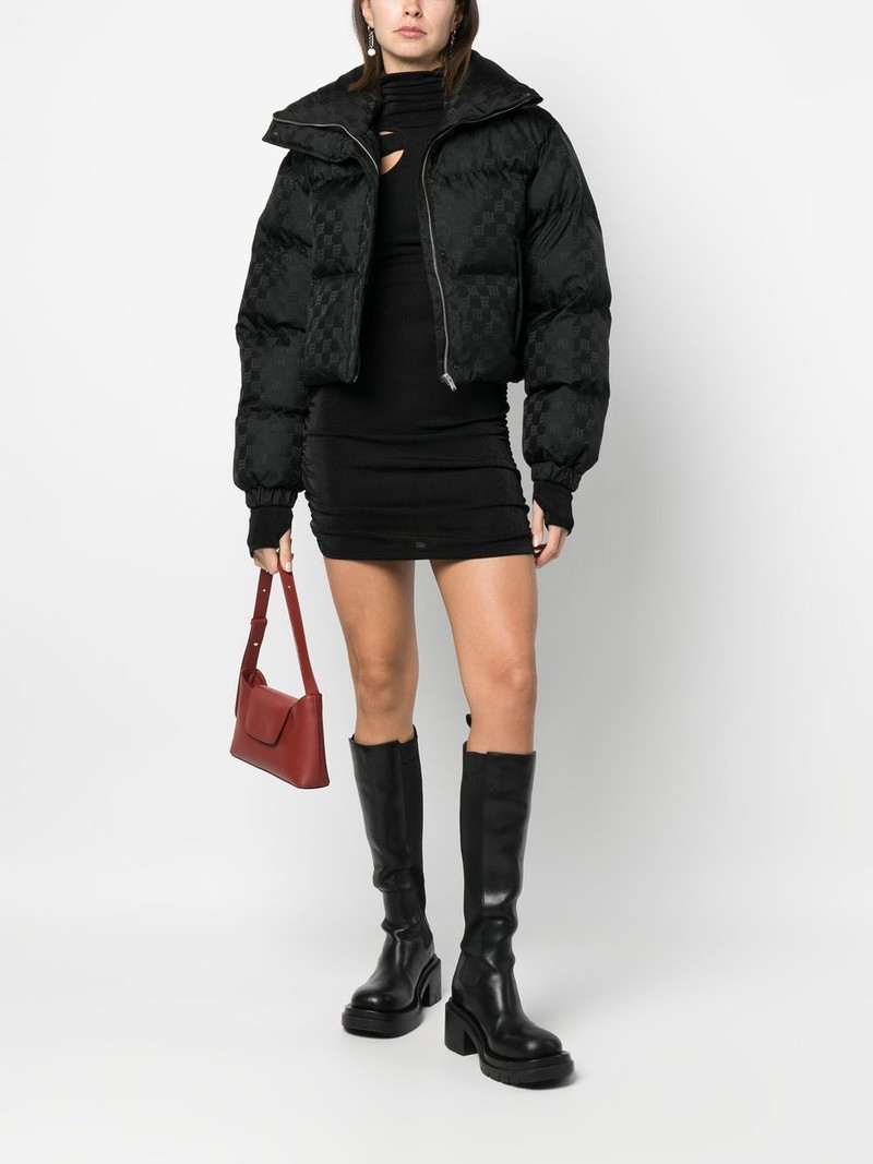 MISBHV monogram-print padded jacket outlook