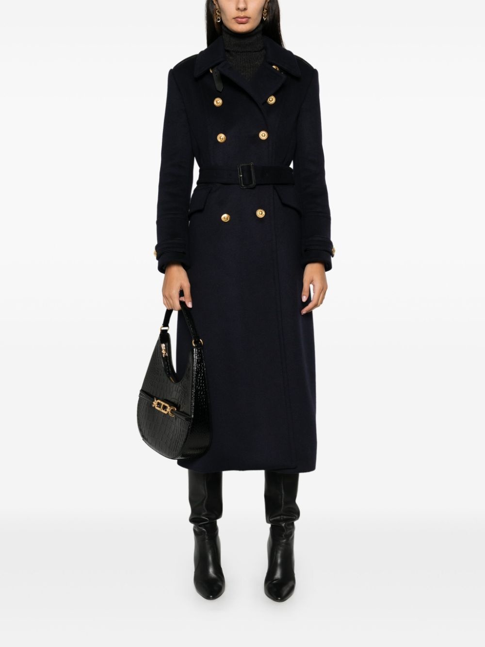 double-breasted military coat - 2