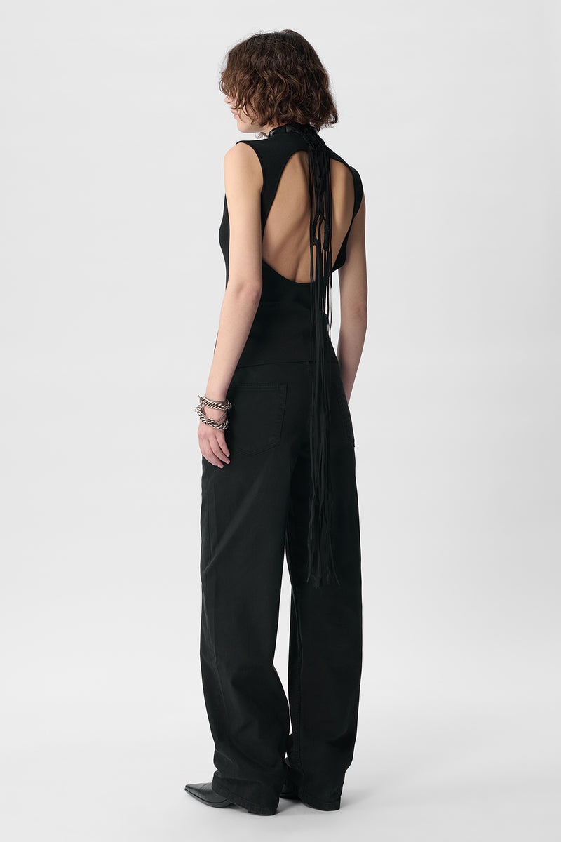 Line Top With Macrame Belt - 4