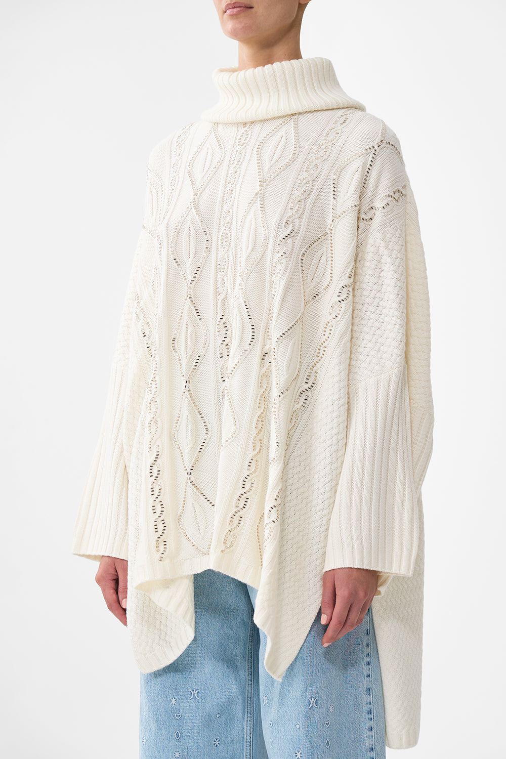 ROLL NECK KNIT JUMPER - 5