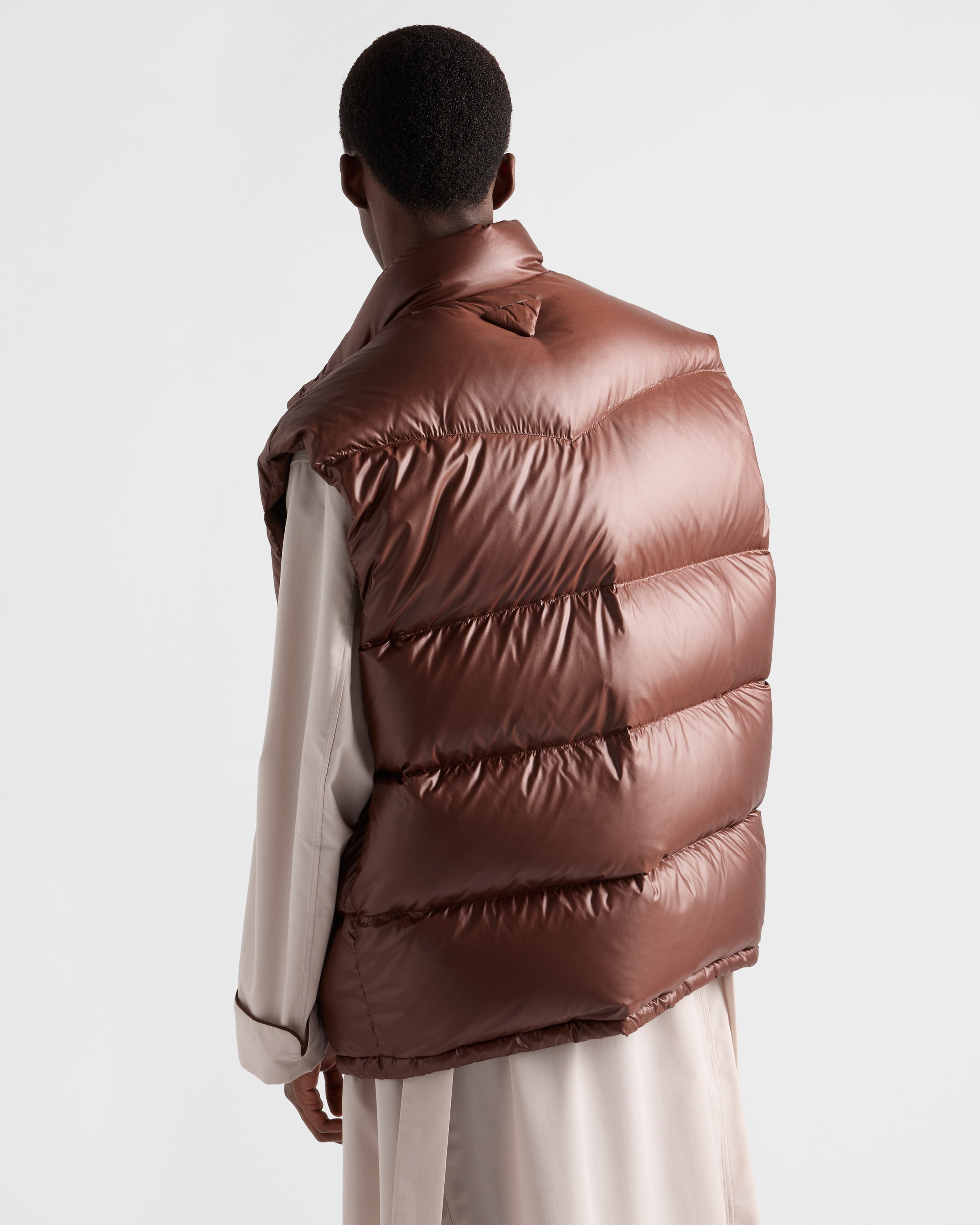 Re-Nylon down vest - 5