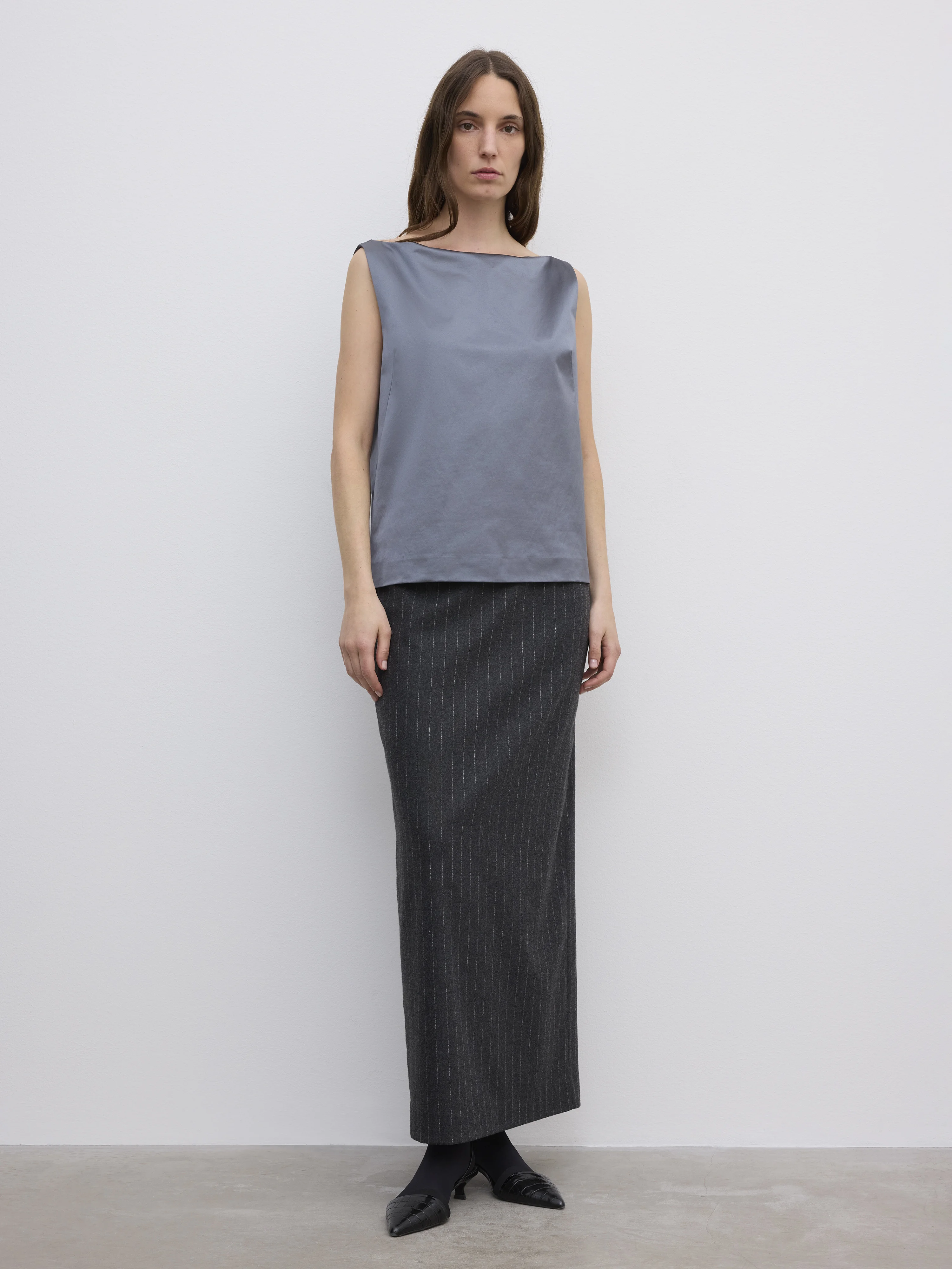 Woven Sq Neck Top - 1