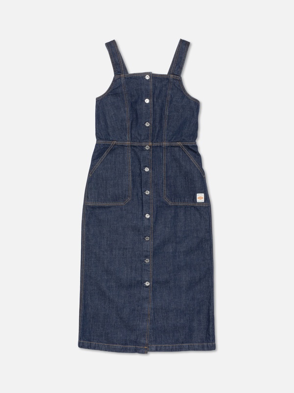 Mona Denim Dress 40s Redcast Dark Blue - 1