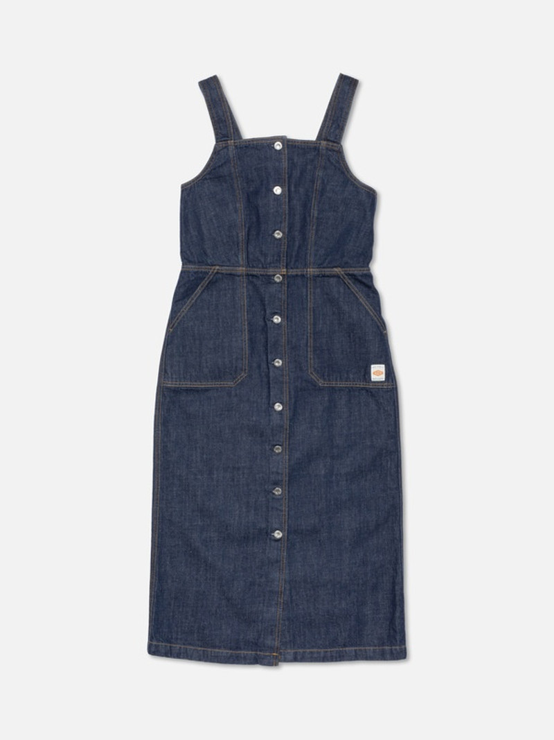 Mona Denim Dress 40s Redcast Dark Blue 1