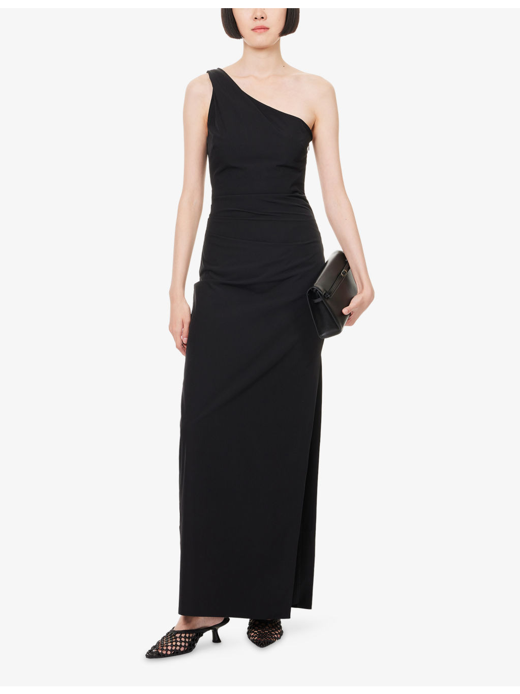 Rossana Asymmetric Stretch-Woven Maxi Dress - 2