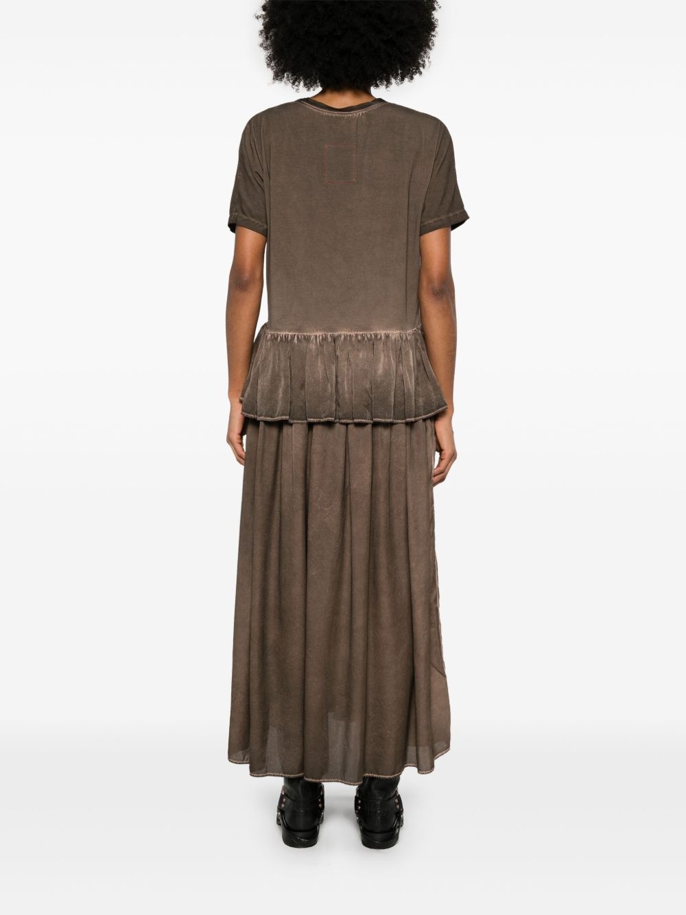 ruffle-detailed midi dress - 4
