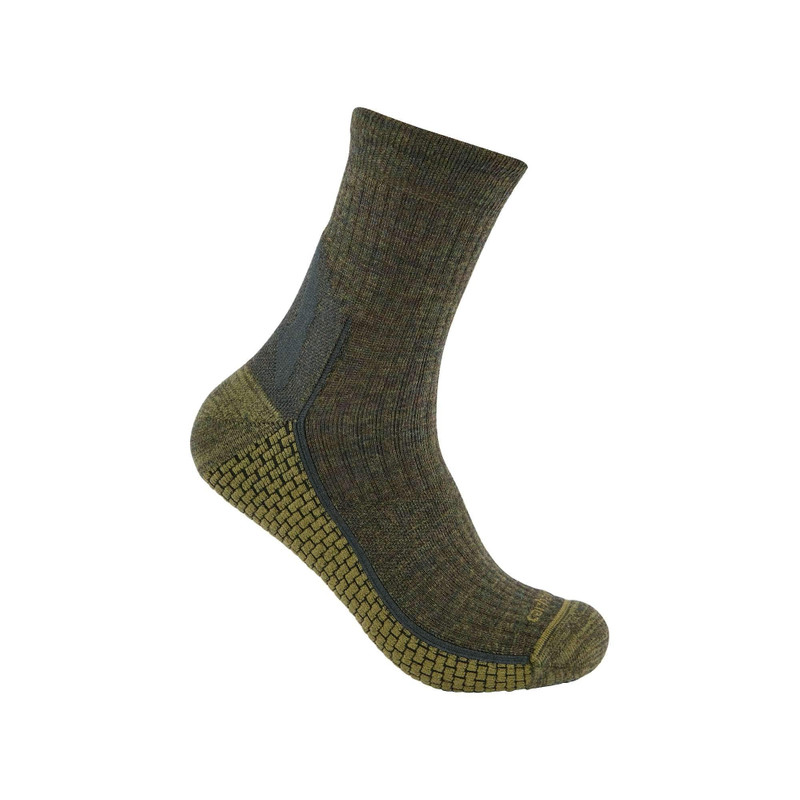 Carhartt Force® Grid Midweight Merino Wool Blend Quarter Sock 1