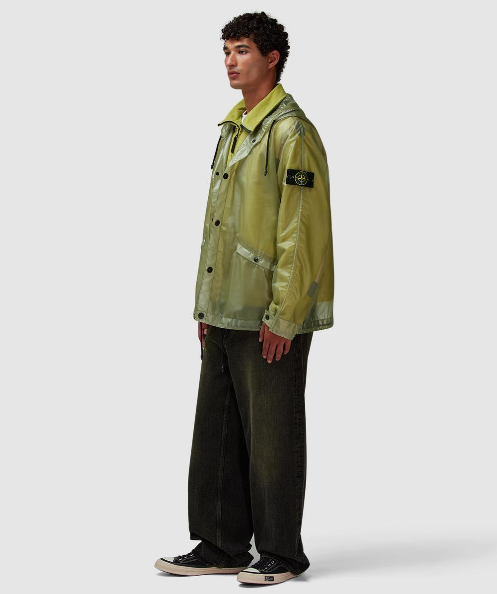 Translucent cover short parka jacket - 10